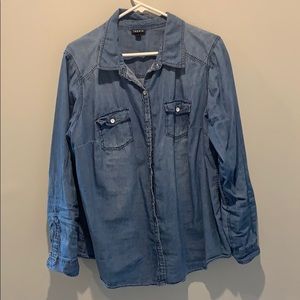 Torrid denim button down
